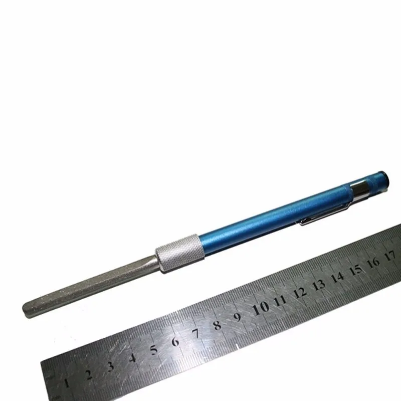 1pc Safe Knife Sharpener Stone Portable Pen Diamond Knife Stainless Steel Grit Fish Hook Sharpener Sharpening Stick Hunting Outdoor Kitchen Tool  (4)