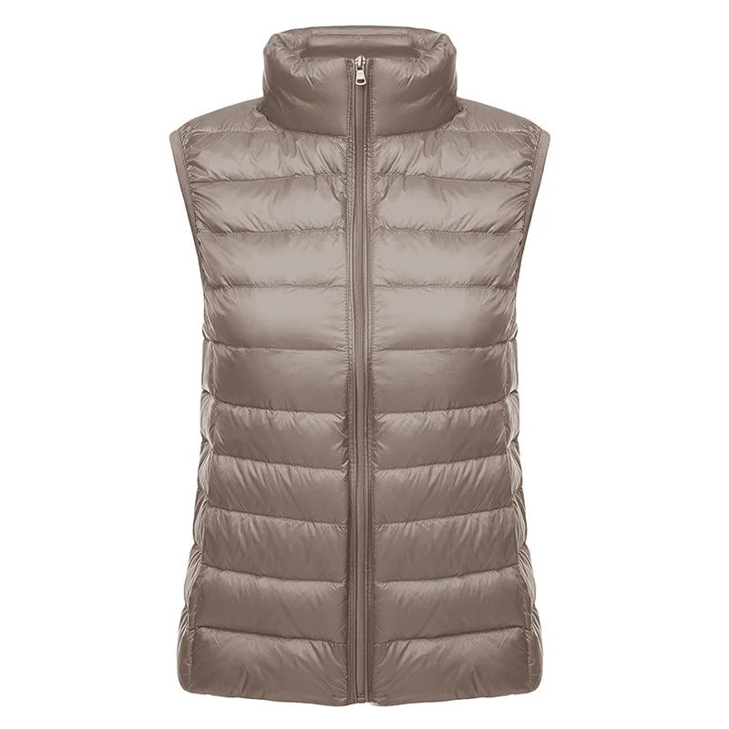 Kostlich New Arrival Autumn Vest Coat Women Ultra Light Sleeveless Jacket Waistcoat Warm Winter Vest Outwear Plus Size Clothing (61)