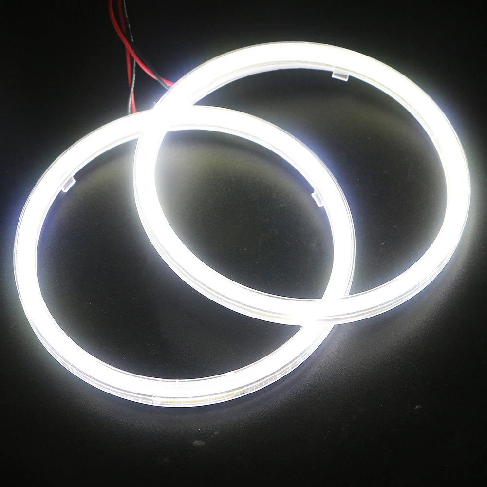 2 пары (4 шт.) COB LED Ангельские Глазки кольцевые светодиодные огни гало 60 мм 70 80 90 100 110