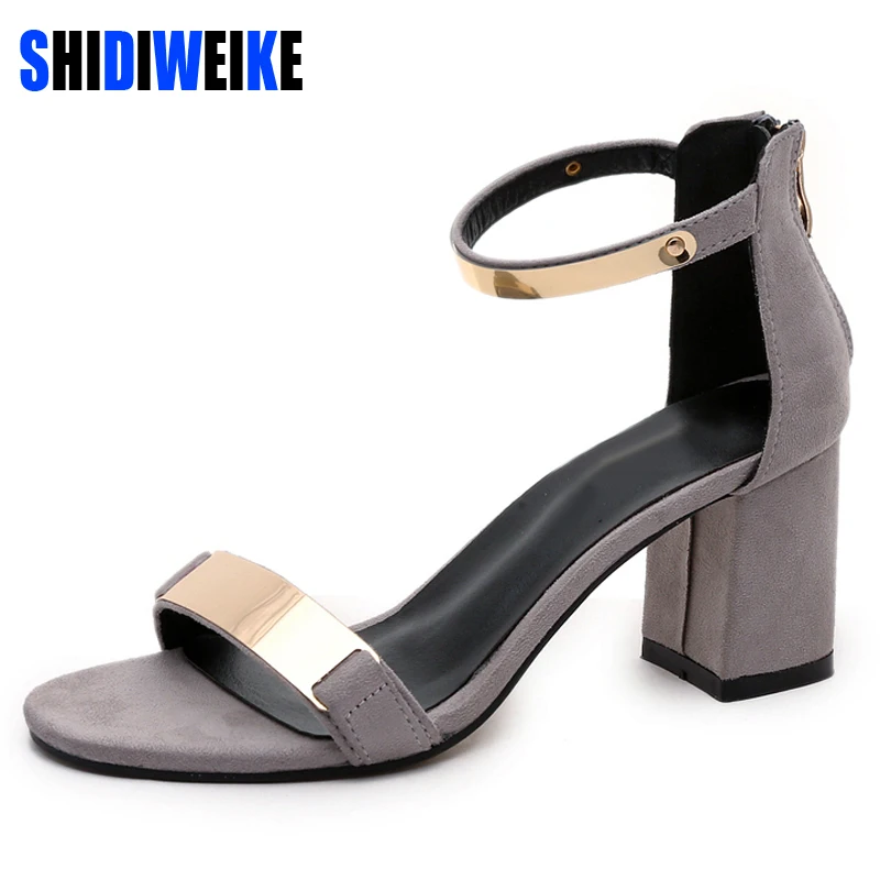Offerte SHIDIWEIKE Pattini Delle Signore 2019 di Estate Sandali Gladiatore Delle Donne Sandali Degli Alti Talloni Del Partito Scarpe Da Sposa Scintillio Delle Signore Sandali b590