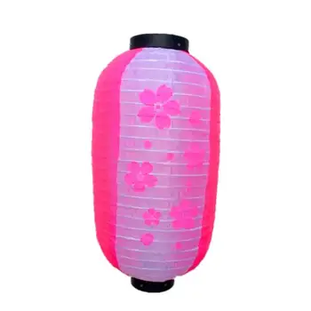 

New Long Sakura Lantern Outdoor Waterproof Fabric Japanese Restaurant Lantern Advertising Lanterns Restaurant Decor