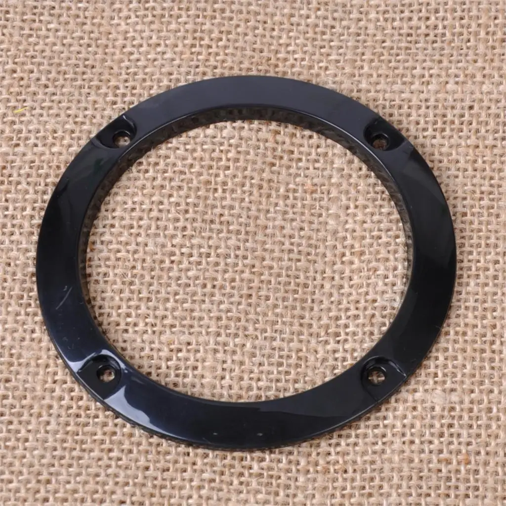 DIY 3" Inch ABS Audio Speaker Decorative Circle Cover Protection Circle w/ Protective Grille Mesh 2pcs DWCX for Most Cars