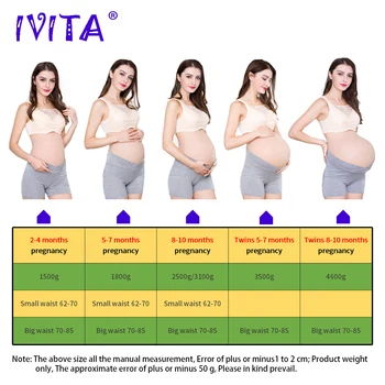 

IVITA Artificial Realistic Silicone Fake Pregnant Fashion Belly Cosplay For Crossdresser Human Body Bionic Pregnancy