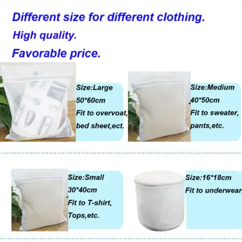 Women Girls Bra Laundry Lingerie Washing Hosiery Saver Protect Mesh Small Bag Storage Bags Mesh Travel Clothes Storage Net Bag