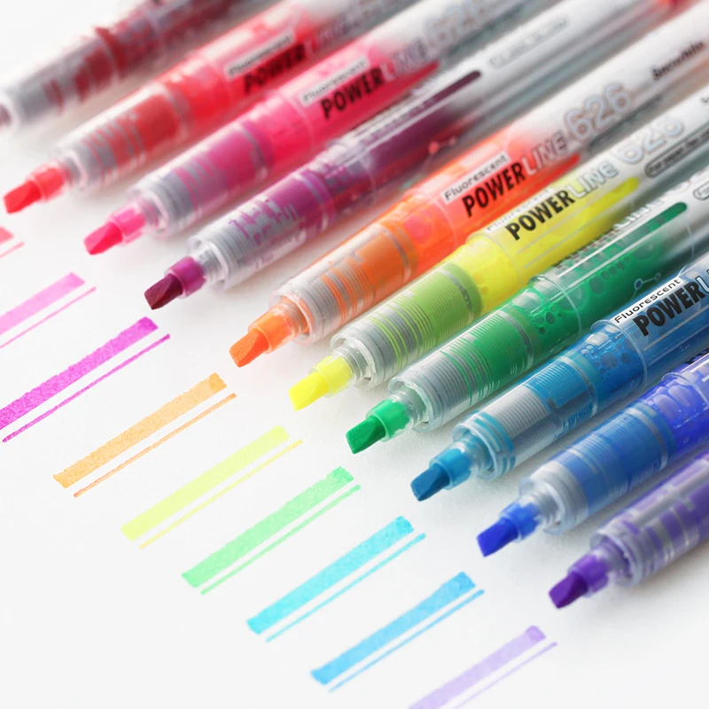 

MIRUI 5 colors / 10 colors straight liquid highlighter set color marker pen multicolor pen account office