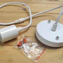 E26 e27 люстра силиконовые цоколь лампы белого цвета подвесной светильник лампы Держатели/110 V 220 V, длина кабеля 1,5 м