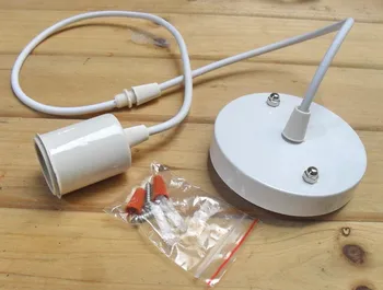 

e26 e27 chandelier silicone lamp base white color pendant light lamps holders/110V 220V,cable length 1.5 meter,Free Shipping