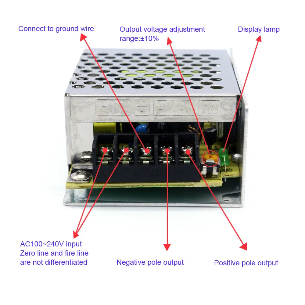 

Switching Power Supply Ac to Dc 12V 2A Ac 100-240V to 12V 24W 25W Led Electronic Transformer power supply for Lights
