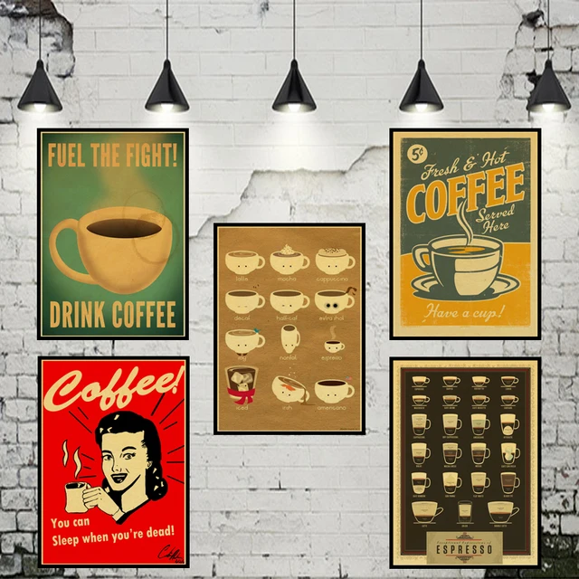 italy coffee espresso matching diagram paper poster picture cafe