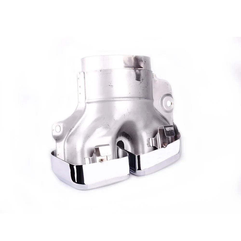 Exhaust Pipe Muffler Tail Tips 304 Stainless Steel Muffler Tip for Mercedes-Benz 14-16 ML X164 W166 GL X166 With Logo RS-CR2008