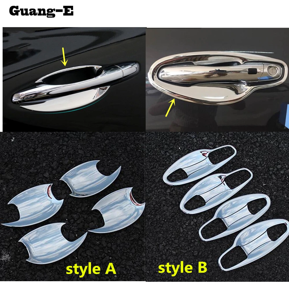 

For Kia Sorento L 2015 2016 2017 2018 Car body styling detector trim ABS chrome outside door bowl stick lamp frame panel hoods