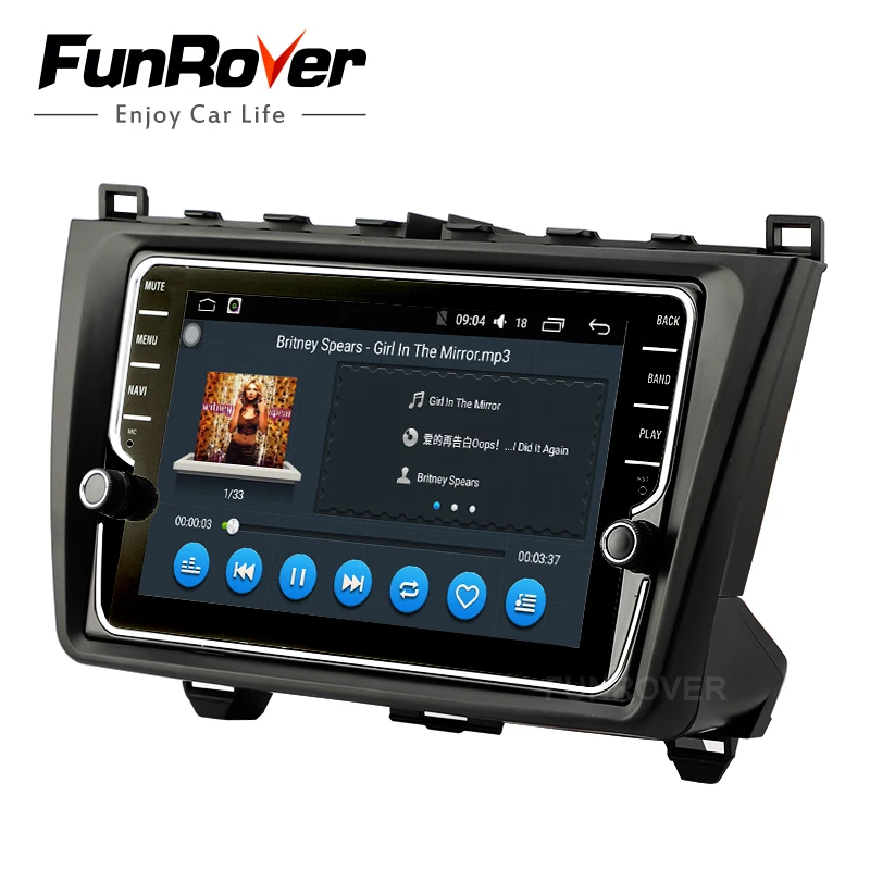 Perfect Funrover IPS 8" Android 8.0 2 din car dvd gps For Mazda 6 mazda6 2008 2009 2010 2011-15 Autoradio Glonass tape recorder usb WIFI 3