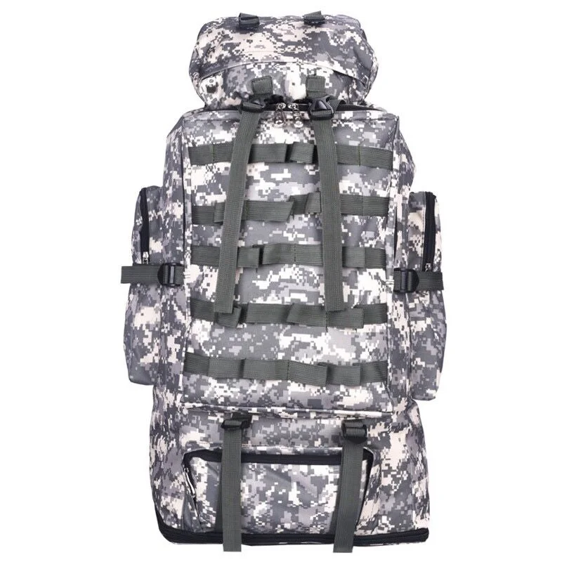 ACU 100л Военная Сумка Molle, походный тактический рюкзак, мужские большие рюкзаки, походные дорожные уличные спортивные сумки, рюкзак - Цвет: ACU