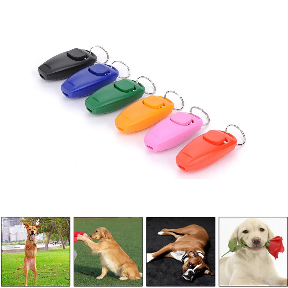 2017 1 Pc Dog Pet Click Clicker Training Obedience Agility Training Aid Whistle New 01in Dog