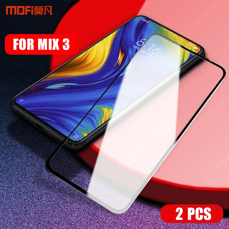 Для Xiaomi Mi Mix 3 стекло MOFI Закаленное пленка полное покрытие Защита экрана для Mix3