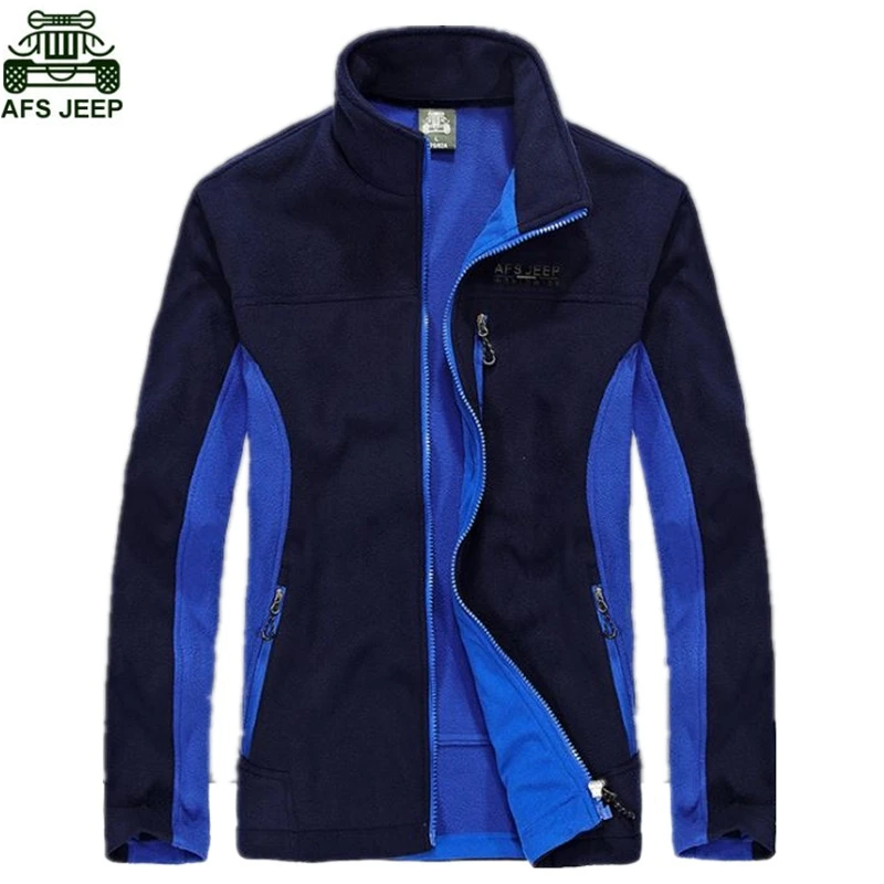AFS JEEP Brand Polar Fleece Thermal Coats Men Hiking Camping Outdoor Fishing Climbing Clothing Hunting Clothes Soft Shell Sport new brand men soft shell clothing warm polar fleece outdoor fishing cardigan jacket autumn winter man fishing shirt coat red