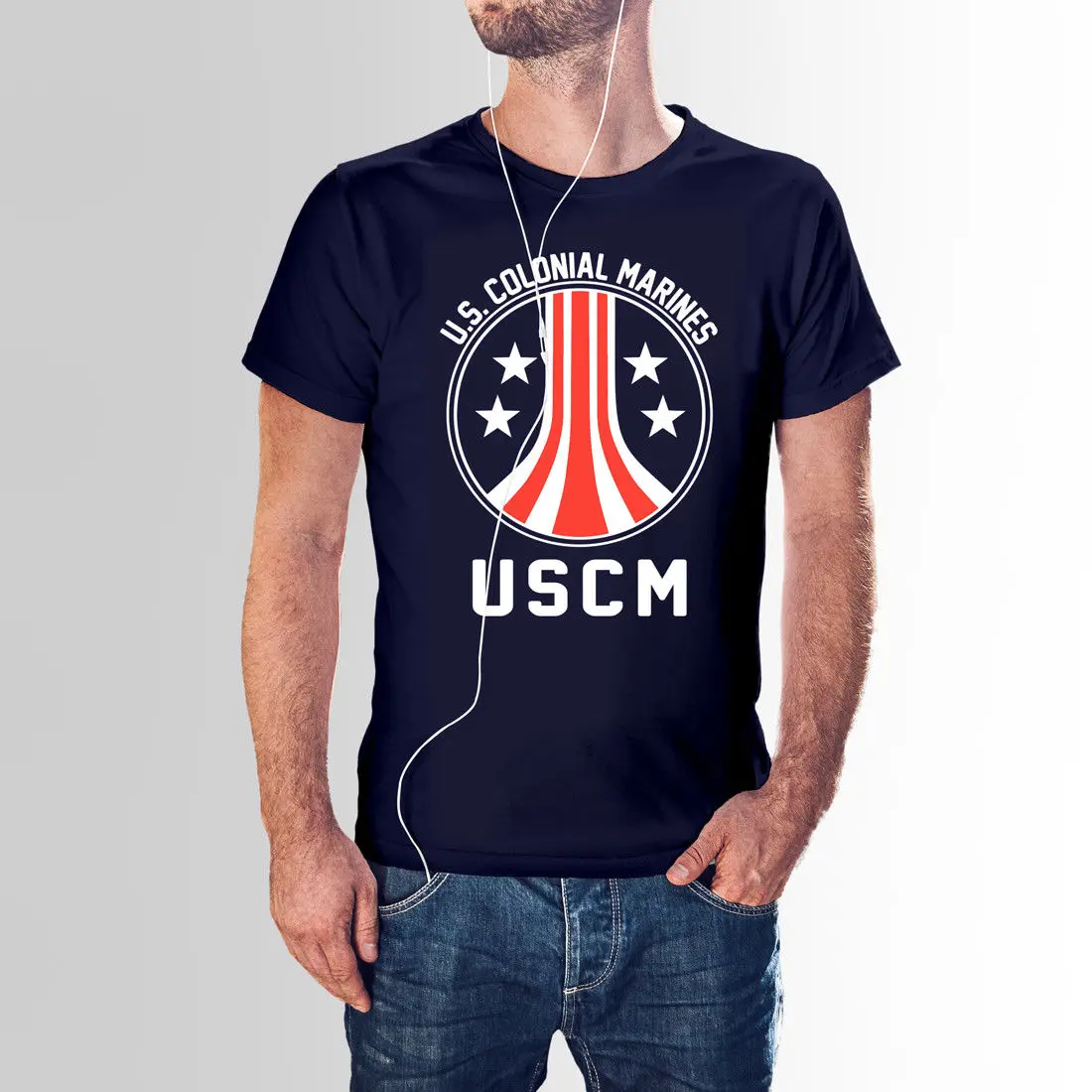 Американский колониальный Морпехи USCM Вдохновленный иностранранец напечатан