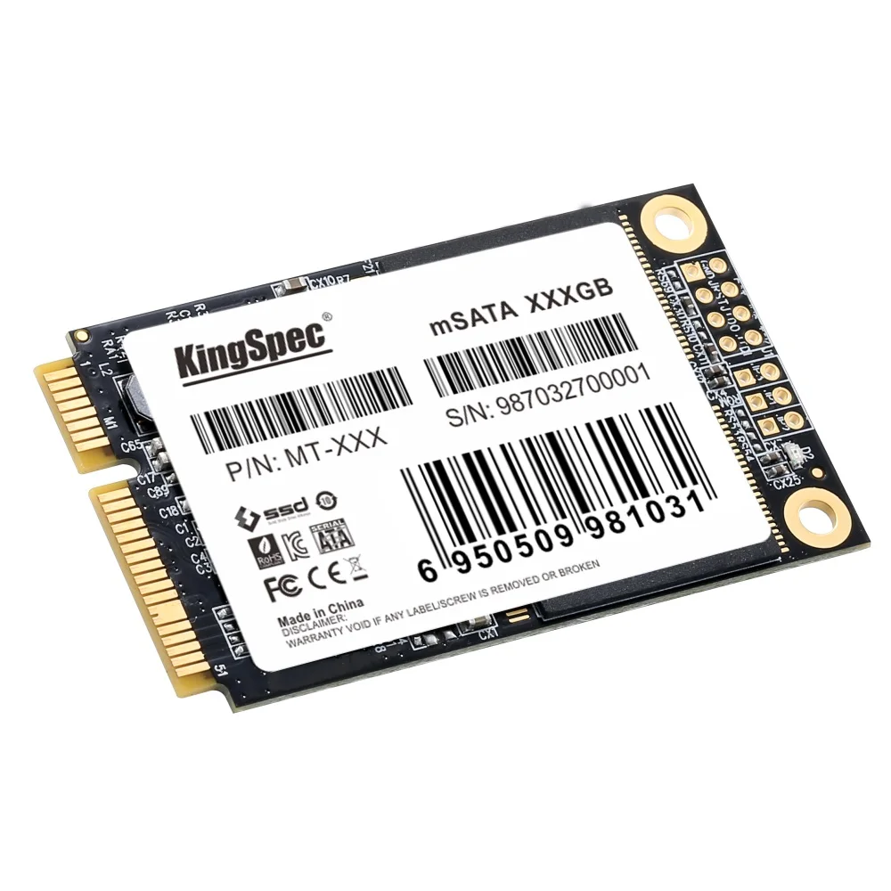 KingSpec SSD mSATA 32GB 64GB 128GB 256GB SATAIII Internal