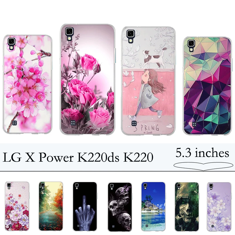 

Phone Case For LG X Power K220ds K220y K220 LS755 Case Soft TPU Silicone Cool Luxury Back Cover for LG X Power Cover Fundas Bags