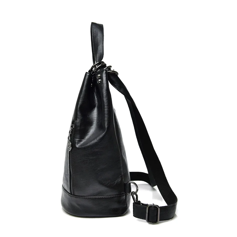 Women's Leather Backpack Travel Bag (TBB02)