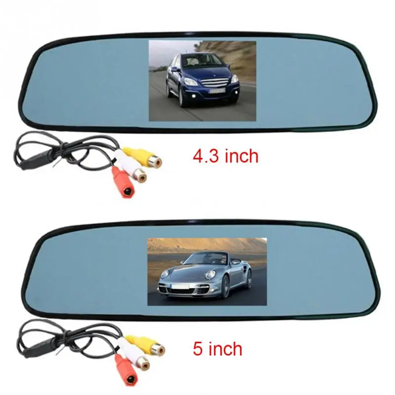 

Parking Monitor Car Monitor 4.3/5 Inch Wireless Reversing Image Display Rearview Mirror With Optical Lens PAL / NTSC TFT-LCD