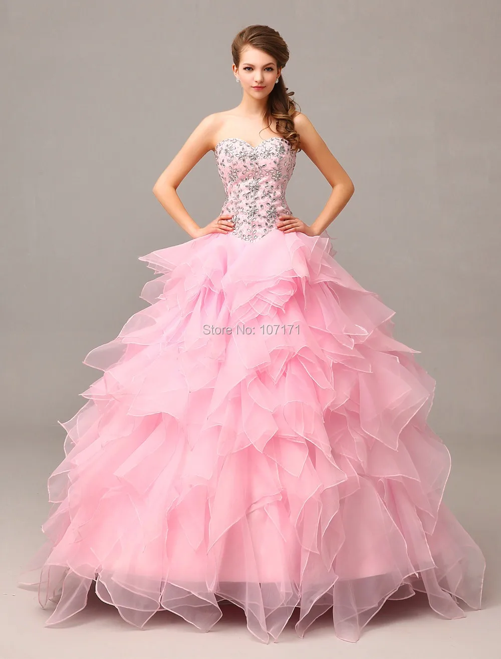 gown for debut pink