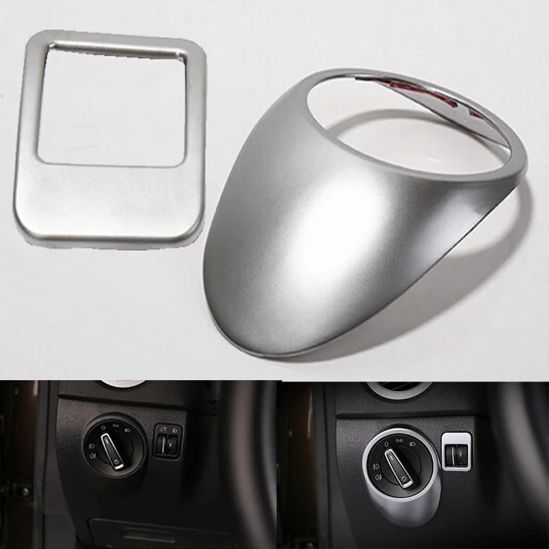 Для Volkswagen Tiguan 2010 2011 2012 2013 2014 2015 крышка переключателя фары декоративные блестки Abs