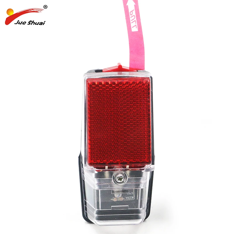 Best Good Leds Battery Fender Bike Light Mount on the Mudguard Red Plastic Safe Warning Bicycle Taillight Bike Rear Light Flashlight 0