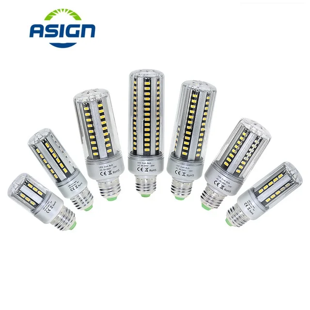E27 светодиодные кукурузные лампы SMD5736 5 Вт 15 20 алюминиевые накаливания e27 E14 Led 24 36 42
