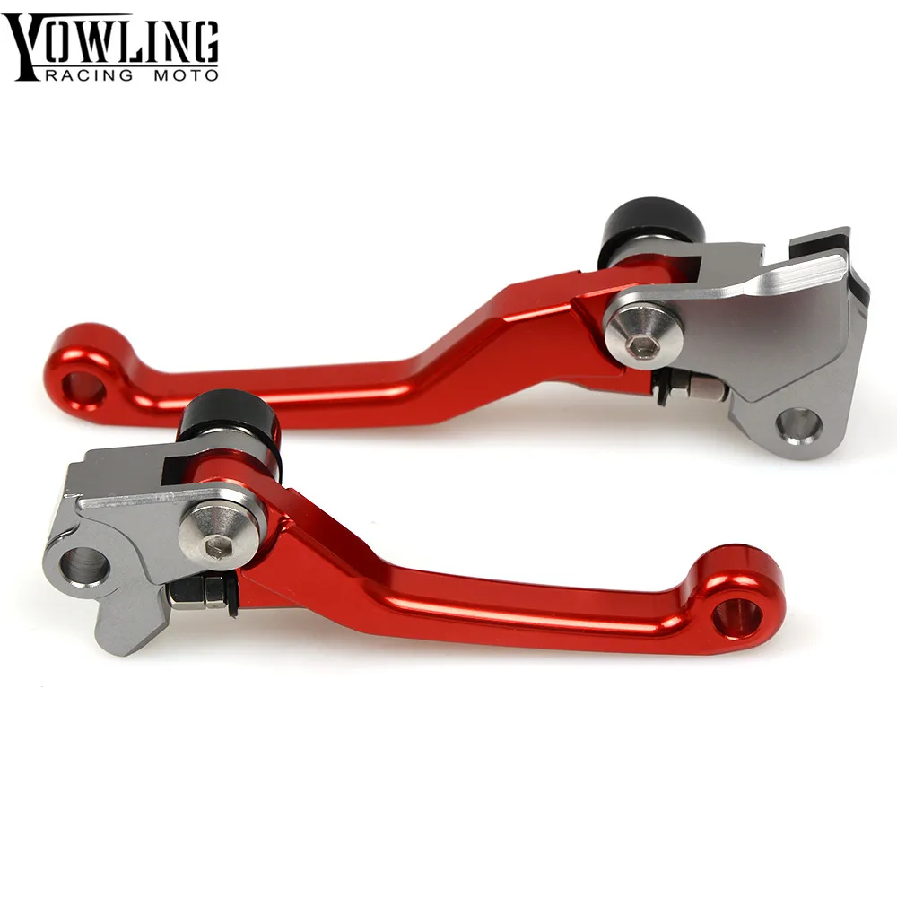 Red CNC Dirttbike Pivot Brake Clutch Levers for Honda CRF230F CRF 230F