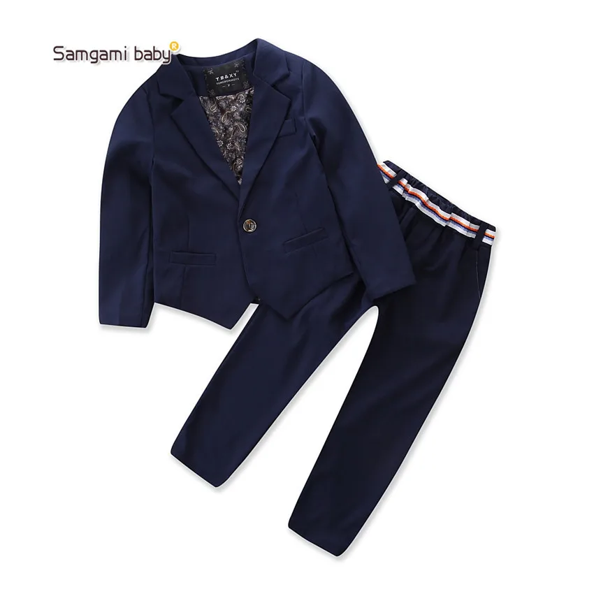 Gentleman Long sleeve Children's clothing sets autumn Baby Boys child