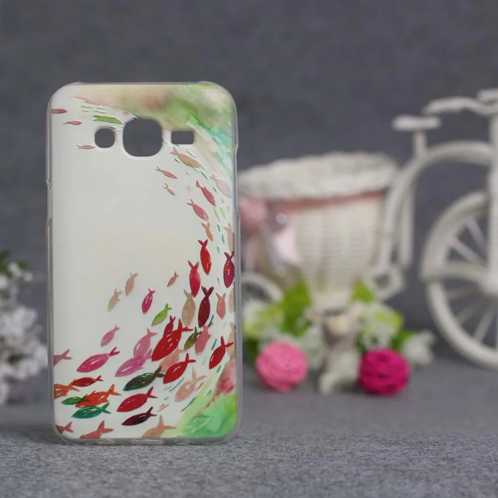 Роскошный чехол для samsung Galaxy J5 2015 J500 J500F 3D Рисунок мягкий силиконовый телефона
