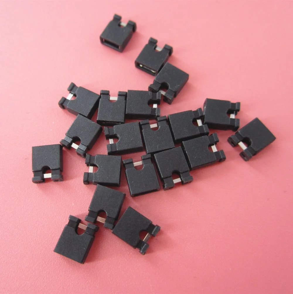 200PCS/Lot 2.54mm Standard Circuit Board Jumper Cap Shunts Short