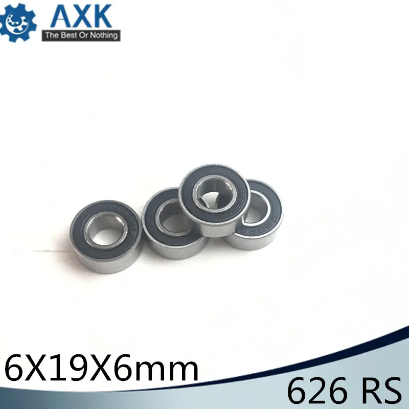 626RS подшипник ABEC 1/ABEC 3 (10 шт.) 6x19x6 мм Резиновый Герметичный 626 2RS шарикоподшипники RS /