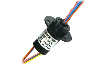 

1PC High-speed Rotary Joint Slip Ring 12 Channels 2A Conductive Capsule Slipring Micro Connector OD 12.5mm for Stage Light