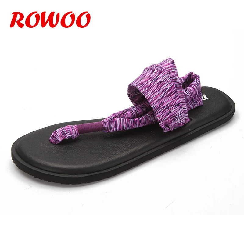 

Women Beach sandals 2020 Summer Flat Dressy shoes Brand Cross-border Electric Female Casual flip flops Yoga Walking Footwear