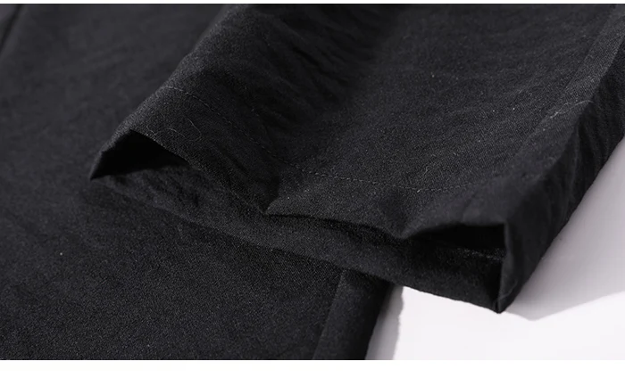 Пионерский лагерь Для мужчин летом хлопок тонкий Slim Fit прямые черные эластичные манжеты Повседневное брюки Для мужчин брюки мужские AXX908102