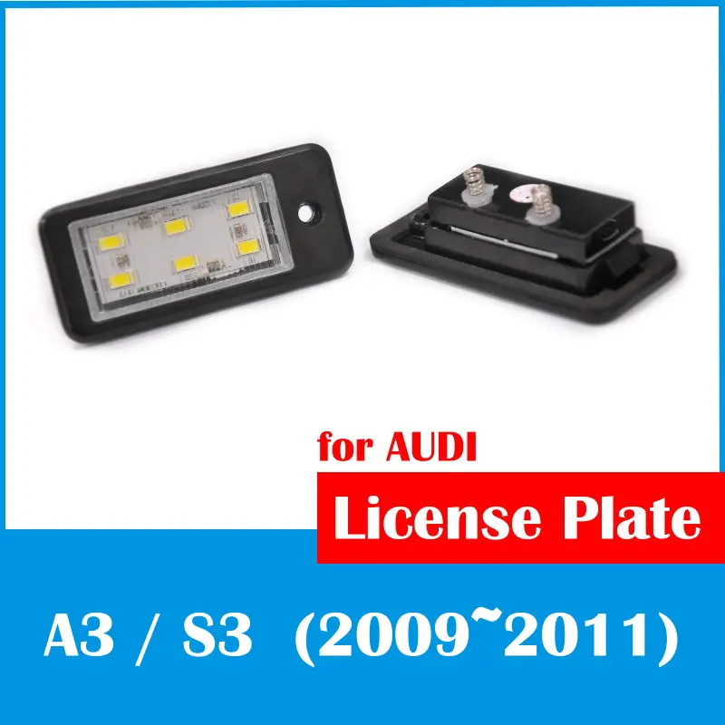 SD MOTOR LED License Plate Lamp for AUDI A3 S3 2009 2011-in Base from