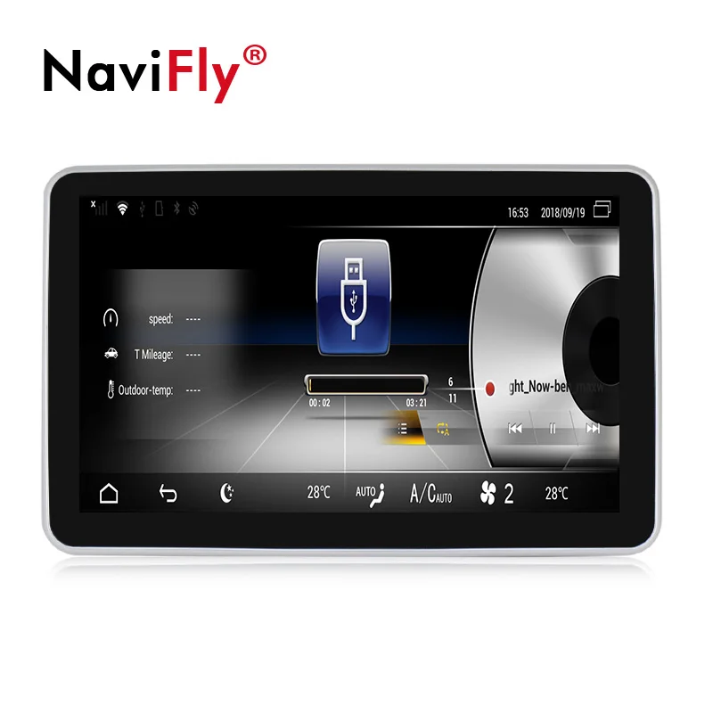 Perfect Navifly Android 3G RAM 32G ROM Car information display GPS Navigator Audio player for Mercedes Benz A Calss W176 2013-2018 0