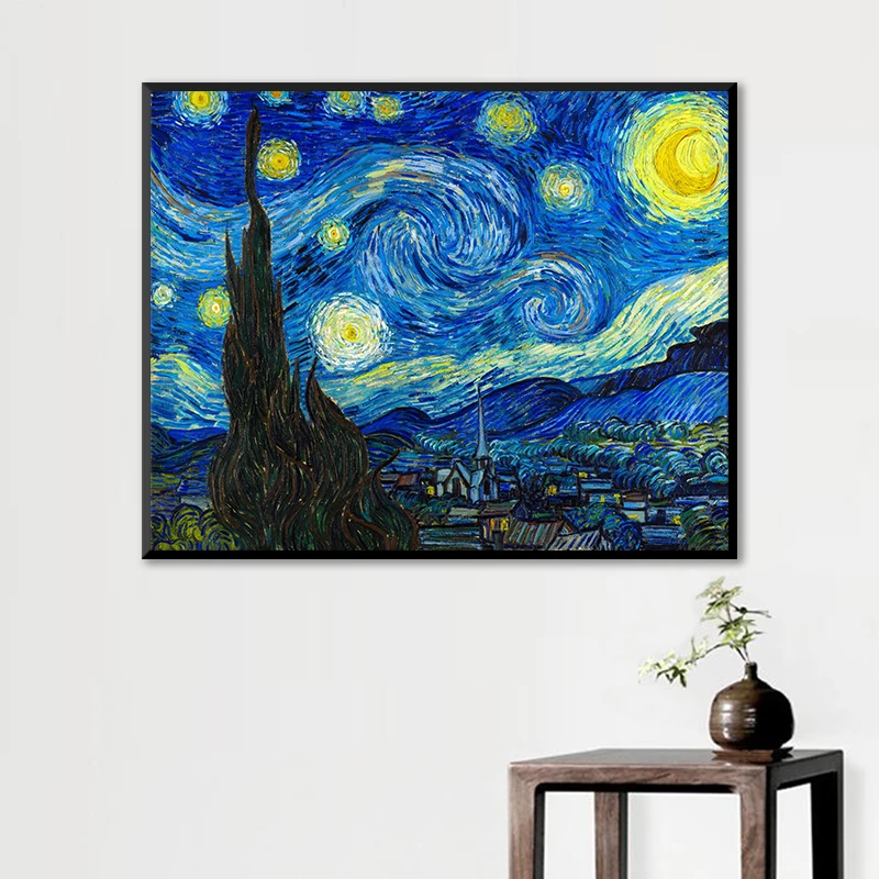 Vincent van Gogh звездное небо абстрактный Классический стиль холст Художественная