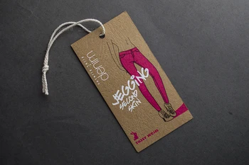 

OEM custom logo brand garment clothing printed paper price hang tag for clothing clothes printing swing luggage labels tag DS159