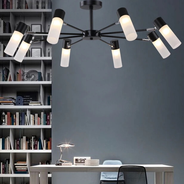 

2018 Sale Promotion Modern Living Room Simple Personality Ceiling Lamp Northern Bedroom Study Hotel Led Light Free Shipping