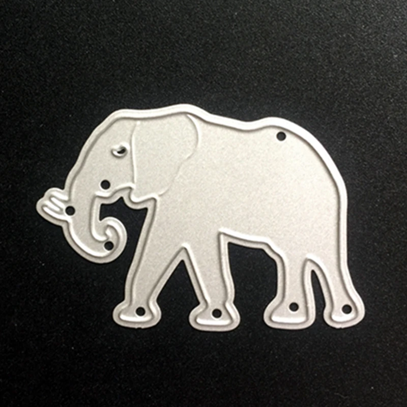 Us 1 75 30 Off Scd006 Elephant Metal Cutting Dies For Scrapbooking Stencils Diy Cards Album Decoration Embossing Folder Template Die Cutter In