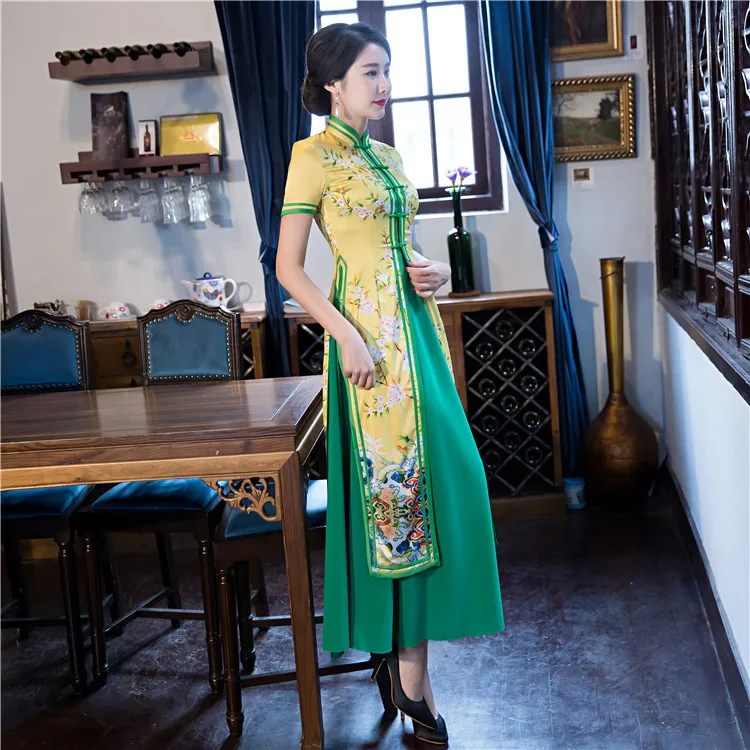 9008 Abiti Qipao 9007 Taglia S 415994 9005 Dress L Top Xxl Novità M Modo Xxxl Donne Cinese Di 9006 Lungo Femminile Vendita Della Raso Delle Xl 9004 Cheongsam 9EDWH2I