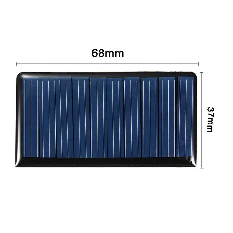 68*36*3 мм 5V 0,3 W 60mA DIY Мини Солнечная эпоксидная смола Технические характеристики пластинчатого солнечного коллектора сотовый Батарея Панели солнечные Мощность Зарядное устройство светодиодный солнечный светильник лампа