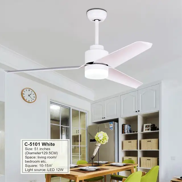 Lwzh Led Light 220v Ceiling Fans Light 51 Inch Remote Control For