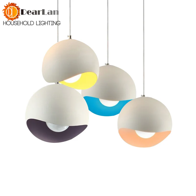 

Modern Aluminum Pendant Lamp Foyer Lamp Dining Room Pendant Light Loft Lamp White/Blue/Yellow/Purple Aluminum Dining Room Lights