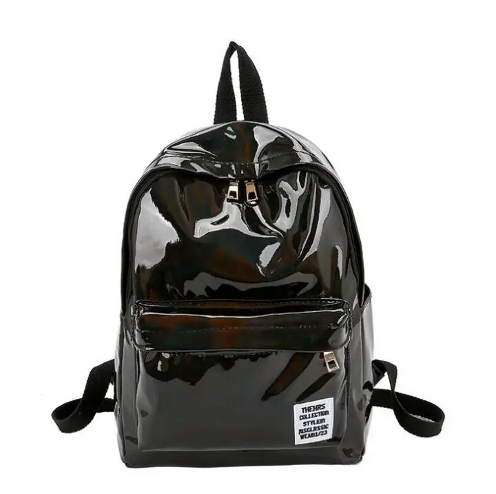 

Women Hologram Laser PVC Travel Backpacks Teenage Girls Shoulder School Bags