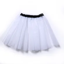 Летняя короткая юбка из тюля для пляжа, женская черная юбка с поясом, многослойная Мягкая сетчатая юбка-пачка для танцев, балетная юбка
