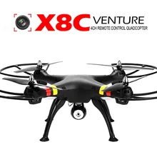 Syma X8C RC Quadcopter Helicopter Drone 2.4Ghz 6-Axis Gyro wifi 2MP HD Camera Battery EU US Plug RTF Adult Toy Gift BD